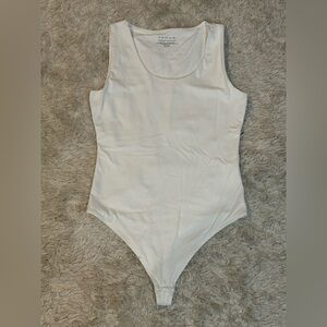 NWOT Tahari Modern Essentials White Bodysuit